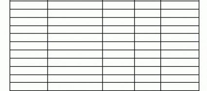 einfache tabelle zum ausdrucken